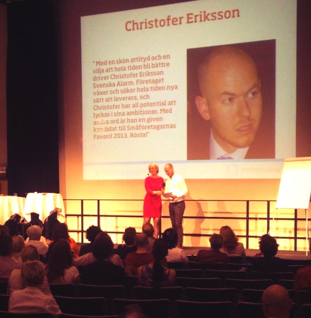 Mitt Företag - Christofer Eriksson på finalplats i Småföretagarnas favorit