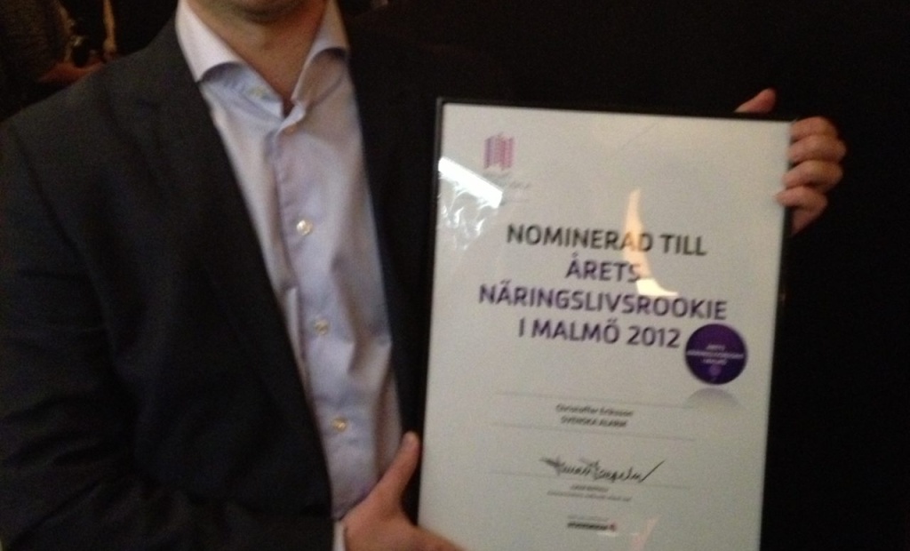 Årets Näringslivsrookie Christofer Eriksson