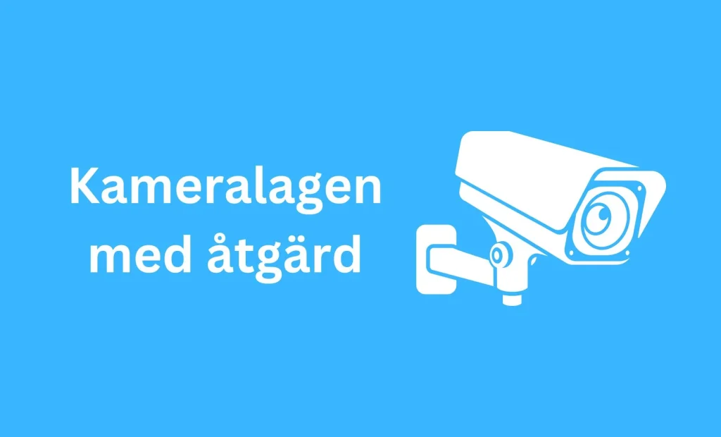 Kameralagen med åtgärd.
