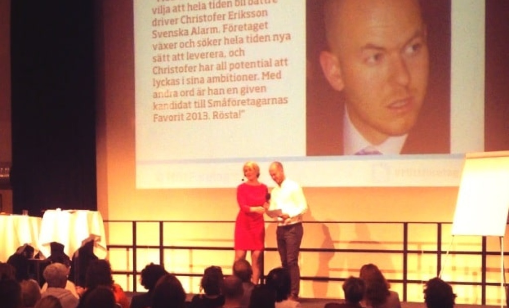 Mitt Foretag - Christofer Eriksson på finalplats i Smaforetagarnas favorit